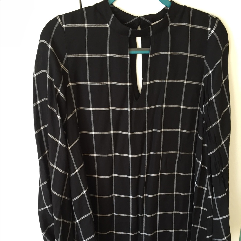 Black & white pattern dress